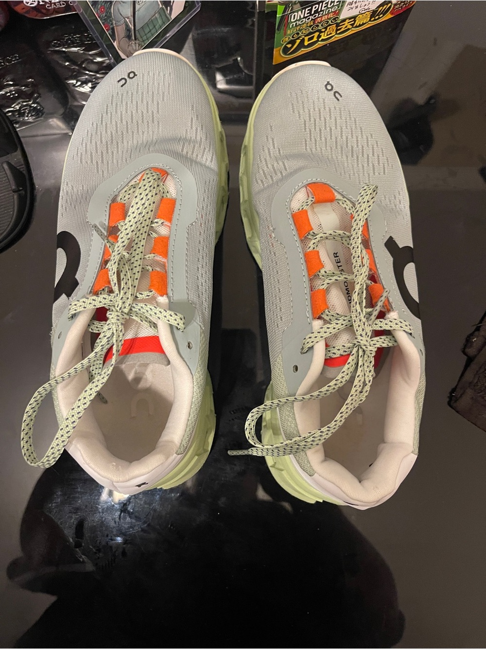 On Cloudmonster Shoes Womens Size 8 Gray Mesh CloudTec Running Sneakers preowned - Picture 6 of 7